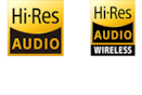 Logotipos de High-Resolution Audio y High-Resolution Audio inalámbrico