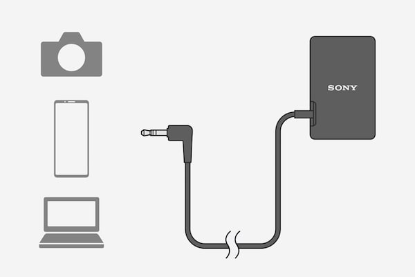 Imagen de producto del conector USB y de audio 3,5 mm del receptor